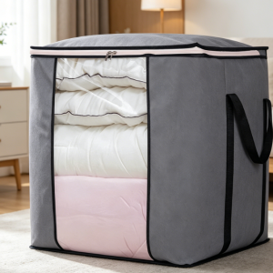 Extra-Large Quilt Storage Bag With Breathable Handles