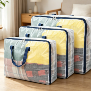 Clear Zippered Storage Bag For Clothing Organization