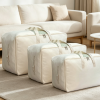 Cotton-Linen Storage Bag With Zipper And Window