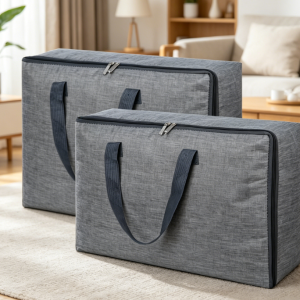 Waterproof Linen Pillow Storage Bag (For Moving & Travel)