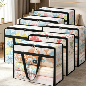 Transparent Plastic Pillow Storage Bag (For Moving/Under-Bed Use)