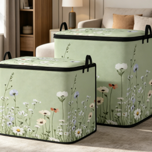 Pillow Storage Box With Lid (Wardrobe & Under-Bed Use)