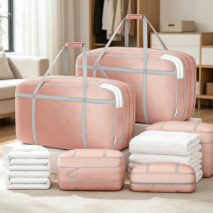 Compression-Style Pillow Storage Bag (Large, Washable)